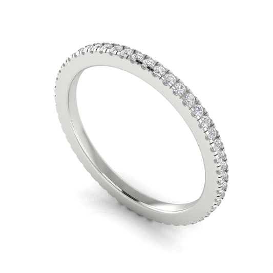 Skinny Eternity Lab Diamond Wedding Ring