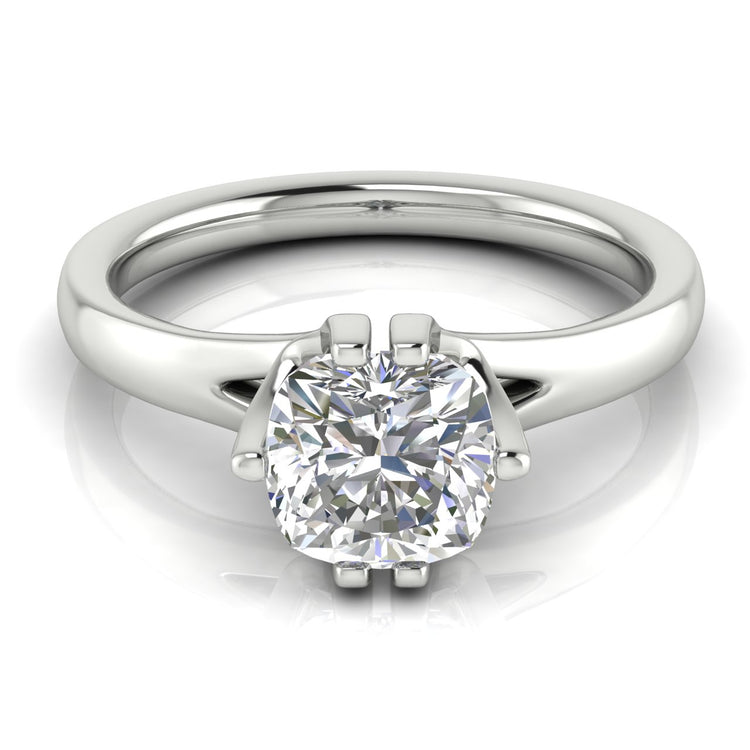 Suspended Cushion Cut  Engagement Ring | Moissanite | Lab Grown Diamond