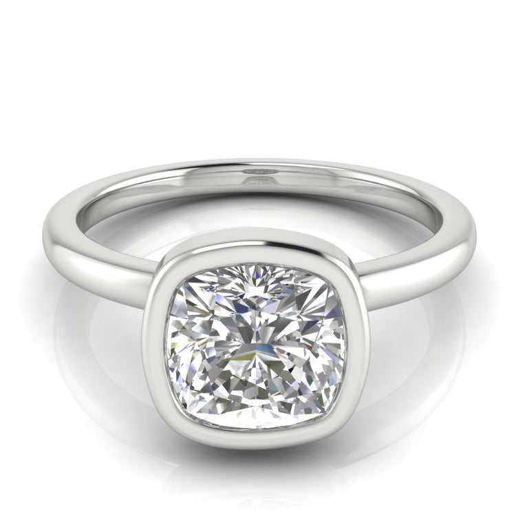 6 Prong Cathedral Round Cut Engagement Ring | Moissanite | Lab Grown Diamond