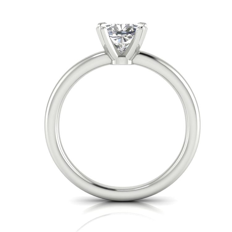 Classic Cushion Cut Moissanite Engagement Ring