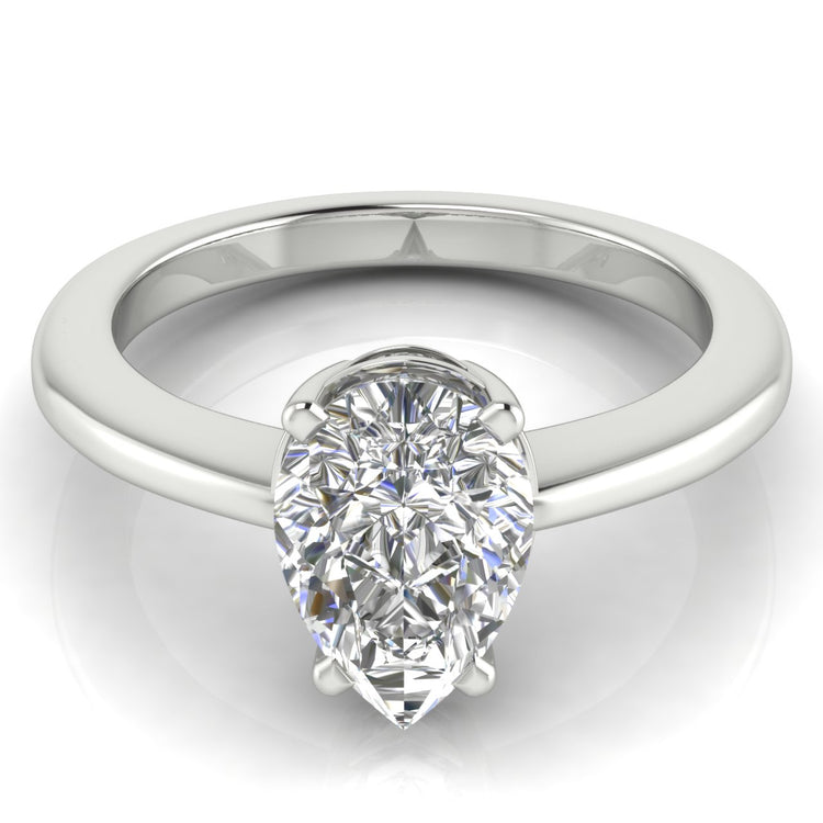 4 Prong Basket Cushion Cut Engagement Ring | Moissanite | Lab Grown Diamond