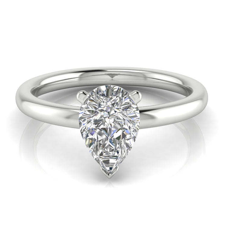 Classic Pear Shaped Engagement Ring | Moissanite | Lab Grown Diamond