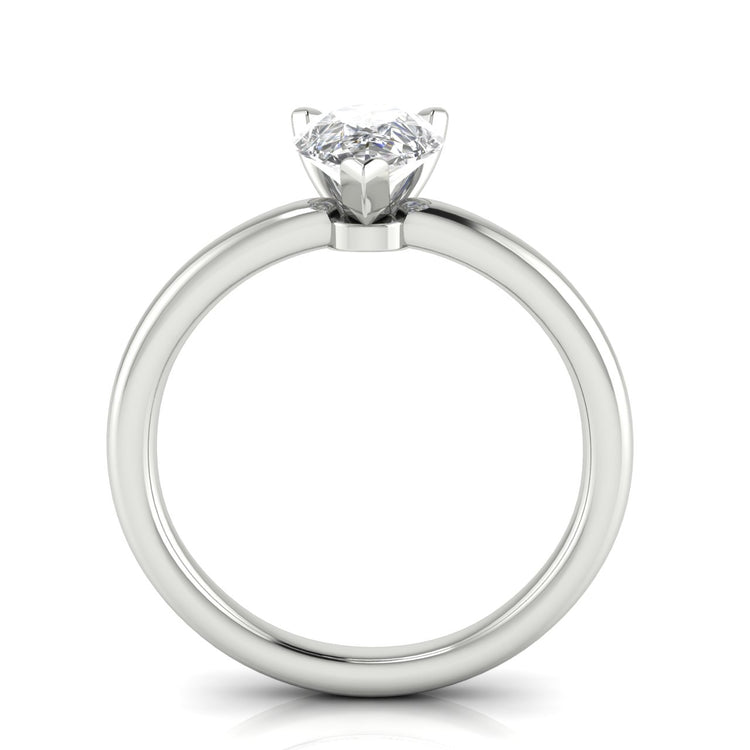 Classic Pear Shaped Lab Diamond Engagement Ring