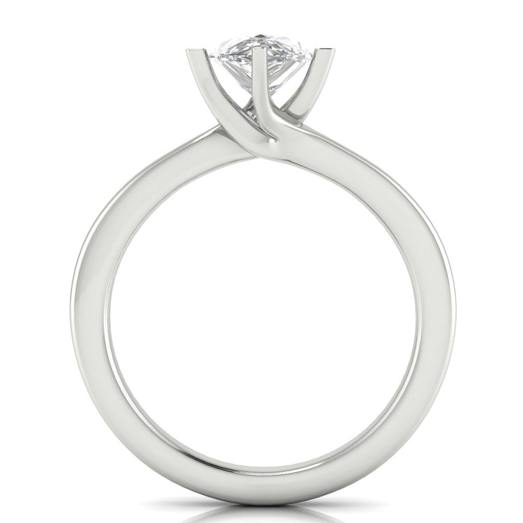 Bypass Pear Shaped Lab Diamond Engagement Ring