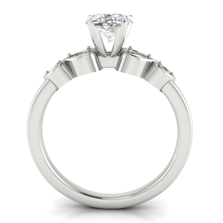 Romance Pear Shaped Lab Diamond Engagement Ring