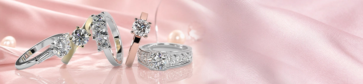 4 Prong Lab Grown Diamond Engagement Rings