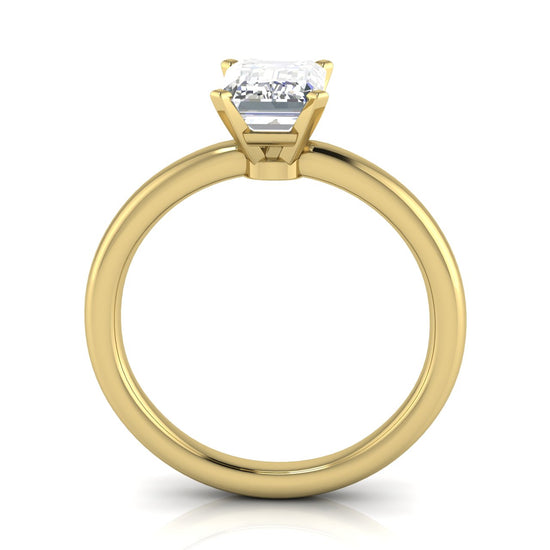 Classic Emerald Cut Lab Diamond Engagement Ring