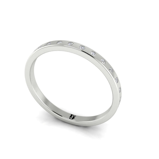 Flush Set Eternity Wedding Ring | LJ-LR10087A
