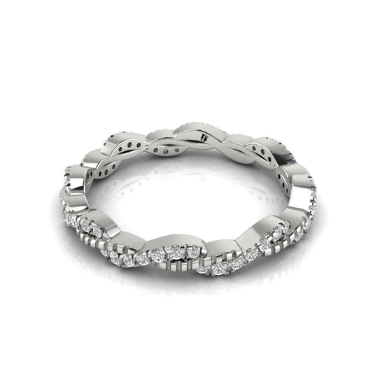 Twisted Eternity Wedding Ring | LJ-LR10092A