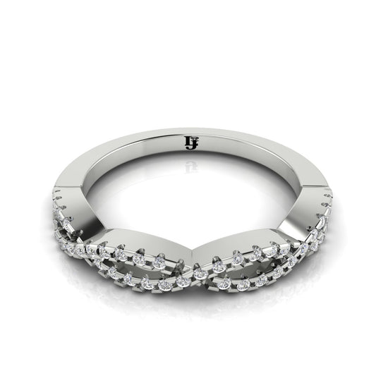 Infinity Twist Wedding Ring | LJ-LR10285A