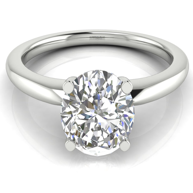 Modern Oval Cut  Engagement Ring | Moissanite | Lab Grown Diamond