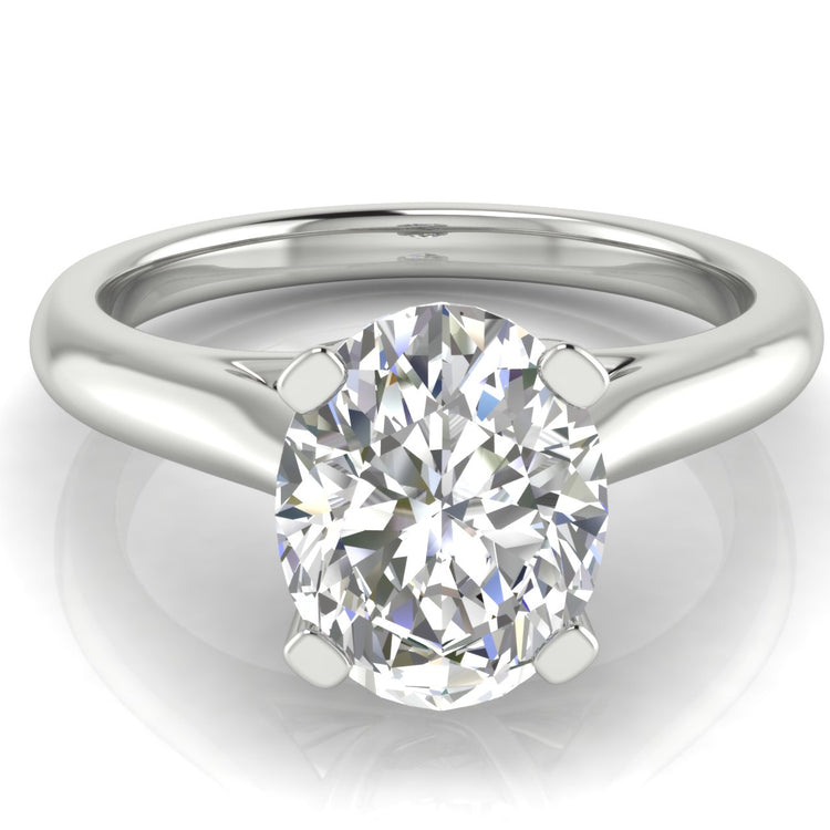 Bypass Basket Oval  Engagement Ring | Moissanite | Lab Grown Diamond