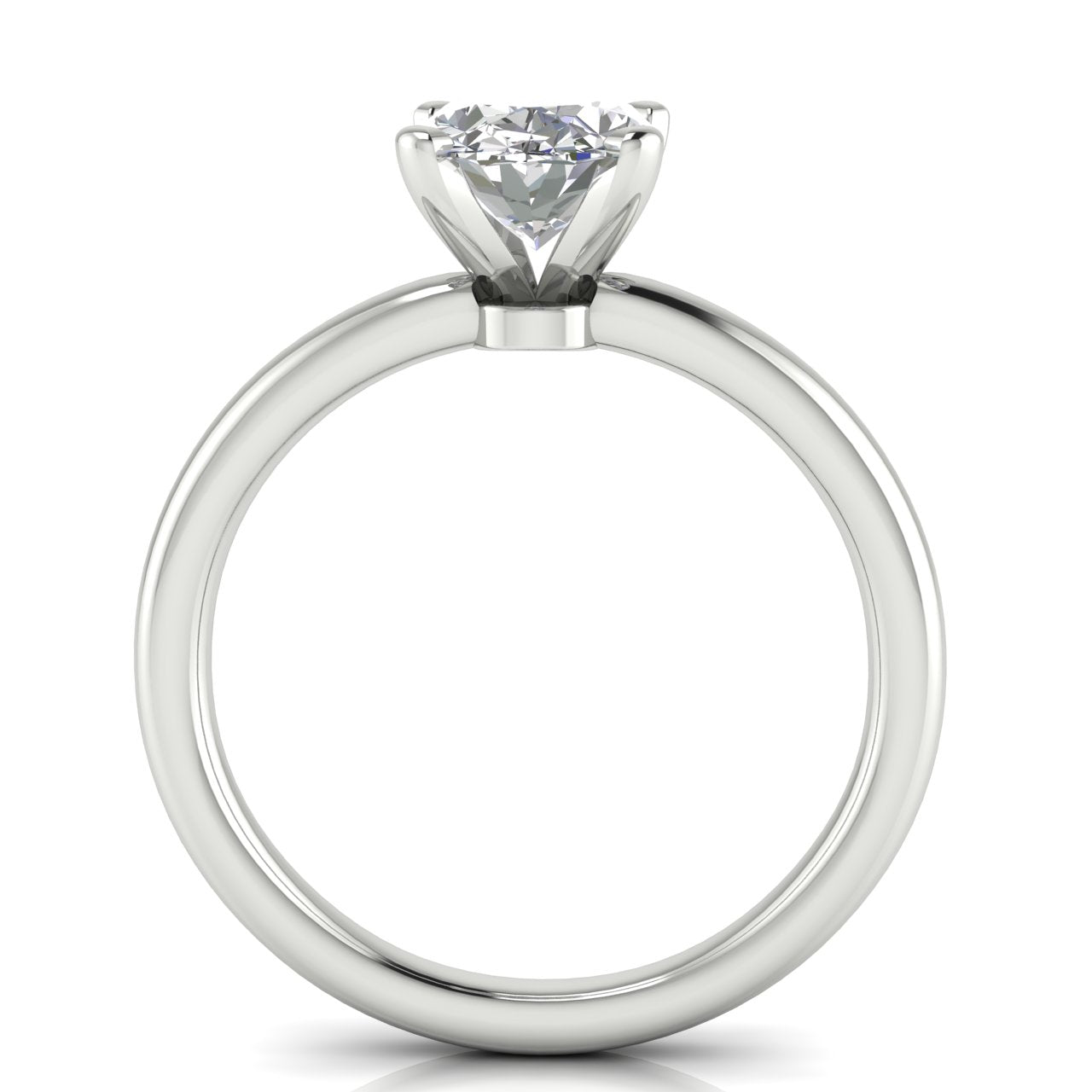 Classic Oval Cut Moissanite Engagement Ring