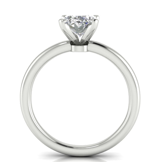 Classic Oval Cut Lab Diamond Engagement Ring