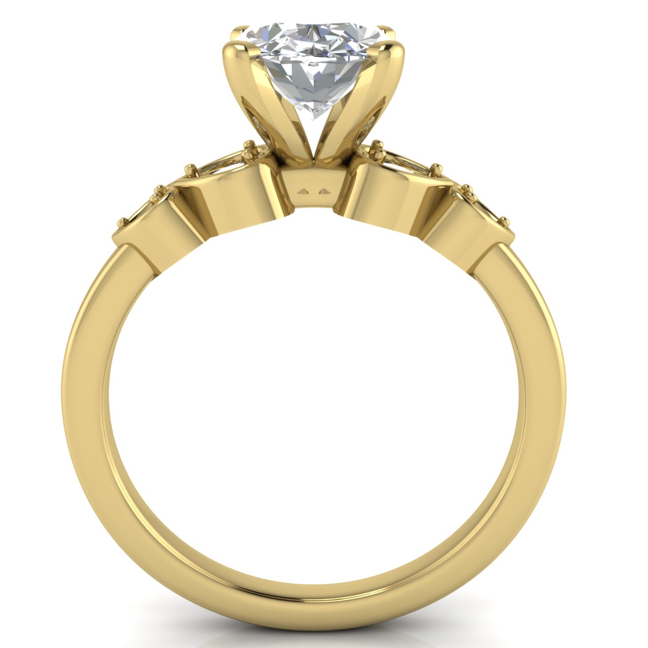 Romance Oval Lab Diamond Engagement Ring