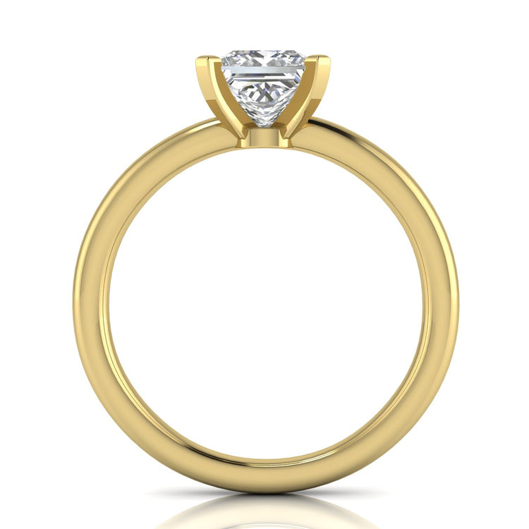 Classic Princess Cut Lab Diamond Engagement Ring