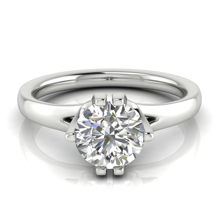 Suspended Round Cut  Engagement Ring | Moissanite | Lab Grown Diamond